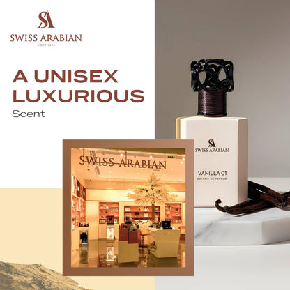 SWISS ARABIAN - Swiss Arabian Vanilla 01 Extrait de Parfum for Women 75ml - Fragrance On A Barrel