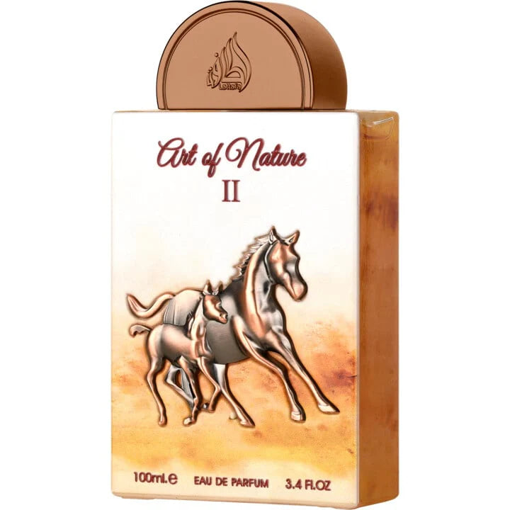 Lattafa Pride Art Of Nature II Eau de Parfum Flasche mit eleganter Gestaltung, sichtbar in der Abbildung.